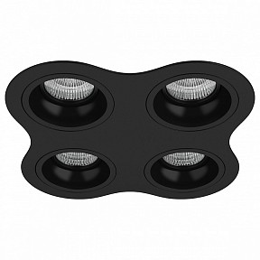Встраиваемый светильник Lightstar Domino черный арт. D64707070707