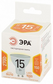 Лампа светодиодная Эра Стандарт  арт. LED MR16-15W-827-GU10