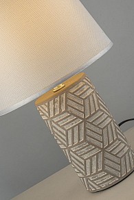 Настольная лампа декоративная Arti Lampadari Dairago серый арт. Dairago E 4.1.T2 GY