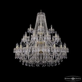 Подвесная люстра Bohemia Ivele Crystal 1403 золото арт. 1403/20+10+5/400/3d G