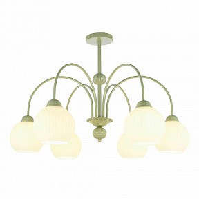 Люстра на штанге MyFar Flora зеленый арт. MR2271-6С