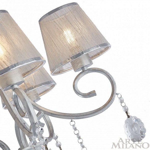 Люстра на штанге Arte Milano Amalfi-7146 белый арт. 337146/5 WT+SL