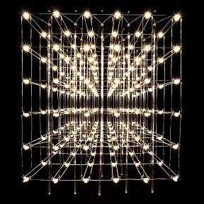 Подвесная люстра O-LUCE Cosmic Glass ячейка 15*15 см золото арт. 1094011-6