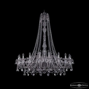 Подвесная люстра Bohemia Ivele Crystal 1411 никель арт. 1411/20/460/h-151 Ni