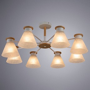 Люстра на штанге Arte Lamp Tyler белый арт. A1031PL-8WH