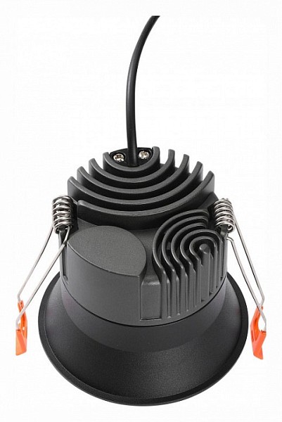 Встраиваемый светильник iLedex Mars черный арт. 212-12W-D95-3000K-24DG-BK