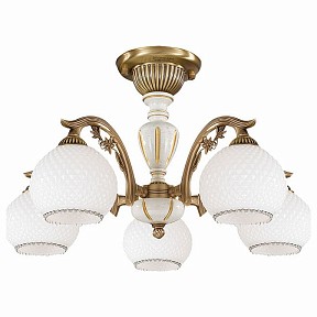 Люстра на штанге Reccagni Angelo 8605 бронза арт. PL 8625/5