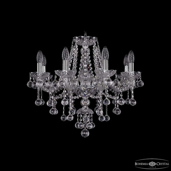Подвесная люстра Bohemia Ivele Crystal 1415 никель арт. 1415/8/200 Ni Balls