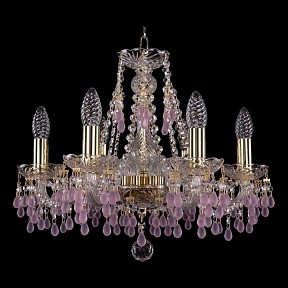Подвесная люстра Bohemia Ivele Crystal 1410 золото арт. 1410/6/160/G/V7010