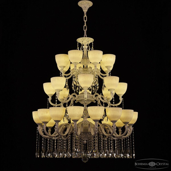 Подвесная люстра Bohemia Ivele Crystal AL7801 белый арт. AL78101/16+8+8/300/3d A WMN P1 U Line