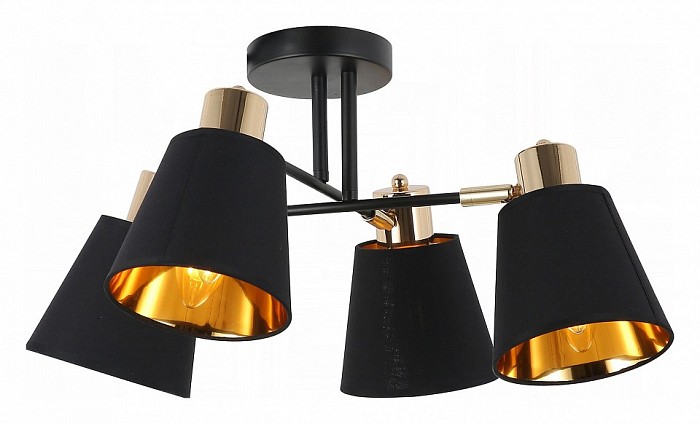 Люстра на штанге ILLUMICO Abelie золото арт. IL6116-4COU-79 BK GD Abelie