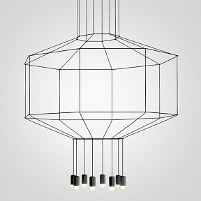 Подвесная люстра Imperiumloft Vibia Wireflow черный арт. 40,1634