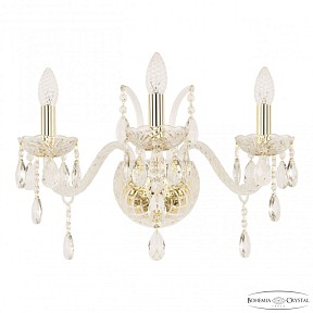 Бра Bohemia Ivele Crystal 105 золото арт. 105B/3/165 G