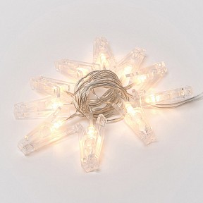 Гирлянда Uniel ULD-S0200  арт. ULD-S0200-010/STB/2AA WARM WHITE IP20 CLIPS