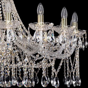 Подвесная люстра Bohemia Ivele Crystal 1413 золото арт. 1413/18/400/G