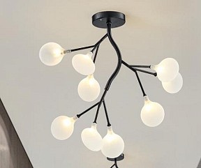 Подвесная люстра Alfa-Light F2124 черный арт. F2124-04