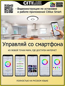 Накладной светильник Citilux Старлайт Смарт дерево арт. CL703A105G