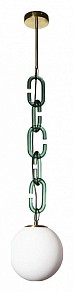 Подвесной светильник Loft it Chain золото арт. 10128P Green