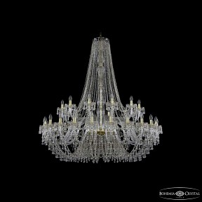 Подвесная люстра Bohemia Ivele Crystal 1410 золото арт. 1410/24+12/530/h-156 G V0300