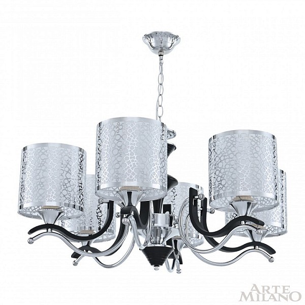 Подвесная люстра Arte Milano Florentia-6787 никель арт. 306787/6 Bk/Ni
