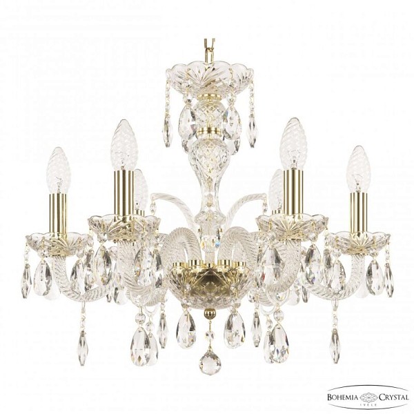 Подвесная люстра Bohemia Ivele Crystal 118 золото арт. 118/6/165 G