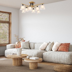 Люстра на штанге Escada Deutzia золото арт. 2128/8P