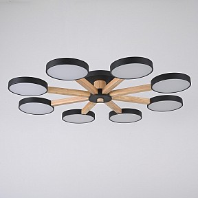 Люстра на штанге Imperiumloft TURNA Black дерево арт. TURNA01
