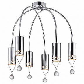 Потолочная люстра Vele Luce Pioggia серый арт. VL4283L06