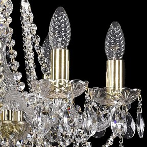 Подвесная люстра Bohemia Ivele Crystal 1413 золото арт. 1413/6/165/G