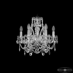Подвесная люстра Bohemia Ivele Crystal 1411 никель арт. 1411/6/141 Ni