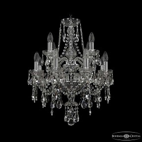 Подвесная люстра Bohemia Ivele Crystal 1415 никель арт. 1415/8+4/165/2d Ni