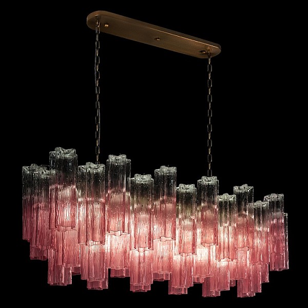 Подвесная люстра Loft it Murano бронза арт. 10580/1000R Clear pink