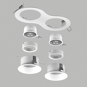Встраиваемый светильник Lightstar Domino белый арт. D6260606WMOD