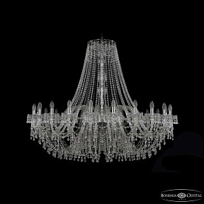 Подвесная люстра Bohemia Ivele Crystal 1410 никель арт. 1410/24/530 Ni V0300