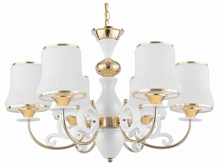 Подвесная люстра Arte Milano Florentia-1097 белый арт. 301097/6 Wh/Gd