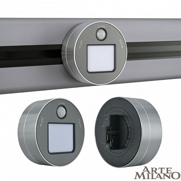 Накладной светильник Arte Milano Am-track-sockets серый арт. 380011TLS/LWS Grey