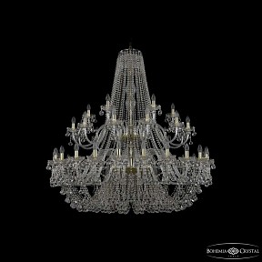 Подвесная люстра Bohemia Ivele Crystal 1409 золото арт. 1409/24+12+6/530/2d G
