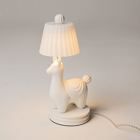 Настольная лампа декоративная Maytoni Senor Alpaca белый арт. MOD377TL-L5W3K