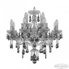Подвесная люстра Bohemia Ivele Crystal 1415 никель арт. 1415/8+4/200 Ni K731