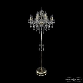 Торшер Bohemia Ivele Crystal 1415 золото арт. 1415T2/8+4/200-165 G
