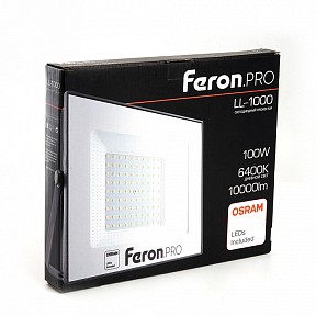Прожектор Feron LL-1000 черный арт. 41541