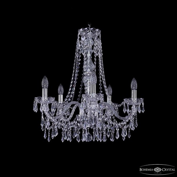Подвесная люстра Bohemia Ivele Crystal 1403 никель арт. 1403/5/195/h-60 Ni