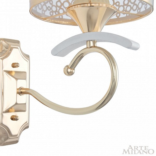 Бра Arte Milano Florentia-9787 белый арт. 309787/1W Wh/Gd