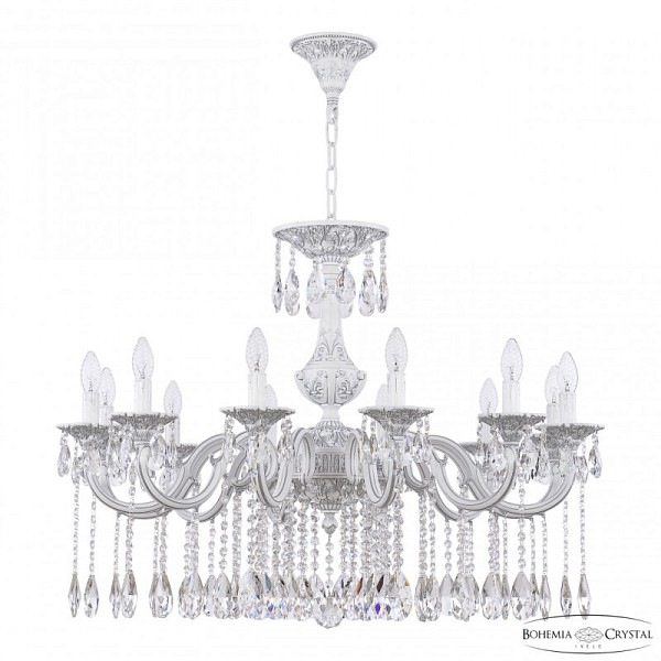 Подвесная люстра Bohemia Ivele Crystal AL7801 белый арт. AL78101/12/300 A WMN