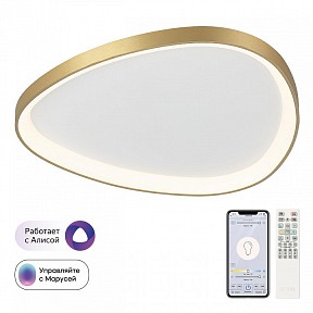 Накладной светильник Citilux GENKA SMART золото арт. CL756A162