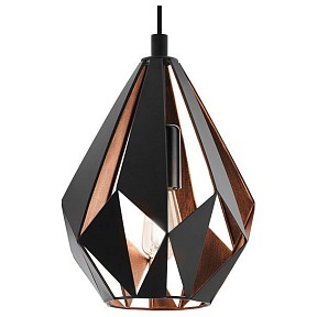 Подвесной светильник Eglo Carlton 1 черный арт. 49997
