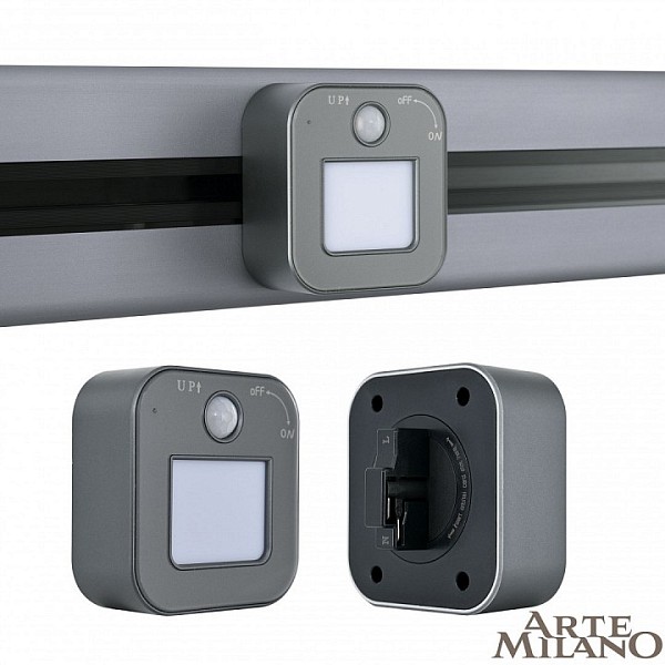 Накладной светильник Arte Milano Am-track-sockets серый арт. 380022TLS/LWS Grey
