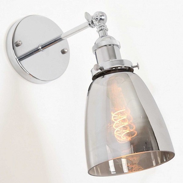 Бра LUMINA DECO Fabi хром арт. LDW 6800-1 CHR+GY
