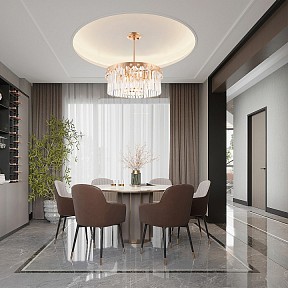 Люстра на штанге Arte Milano Sorrento-8909 золото арт. 378909/6/300/490 GD