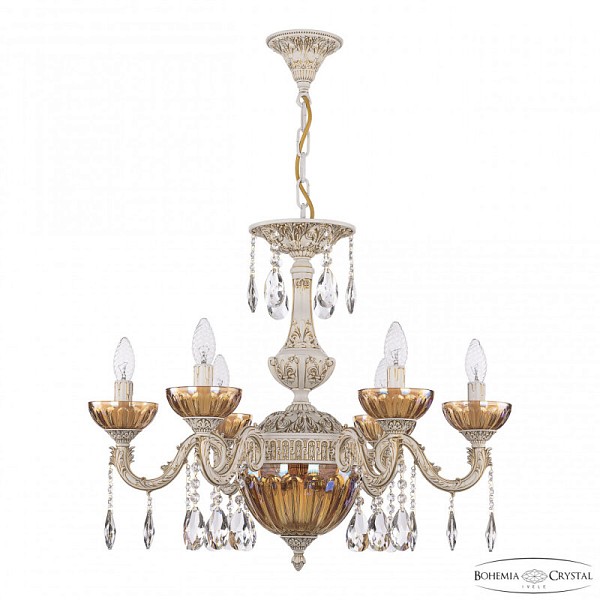 Подвесная люстра Bohemia Ivele Crystal AL7901 белый арт. AL79101P/6/175 A WMG P Shampan/M-1H